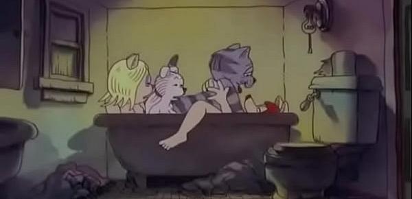  Fritz the Cat (1972) Bathtub Orgy (Part 1)